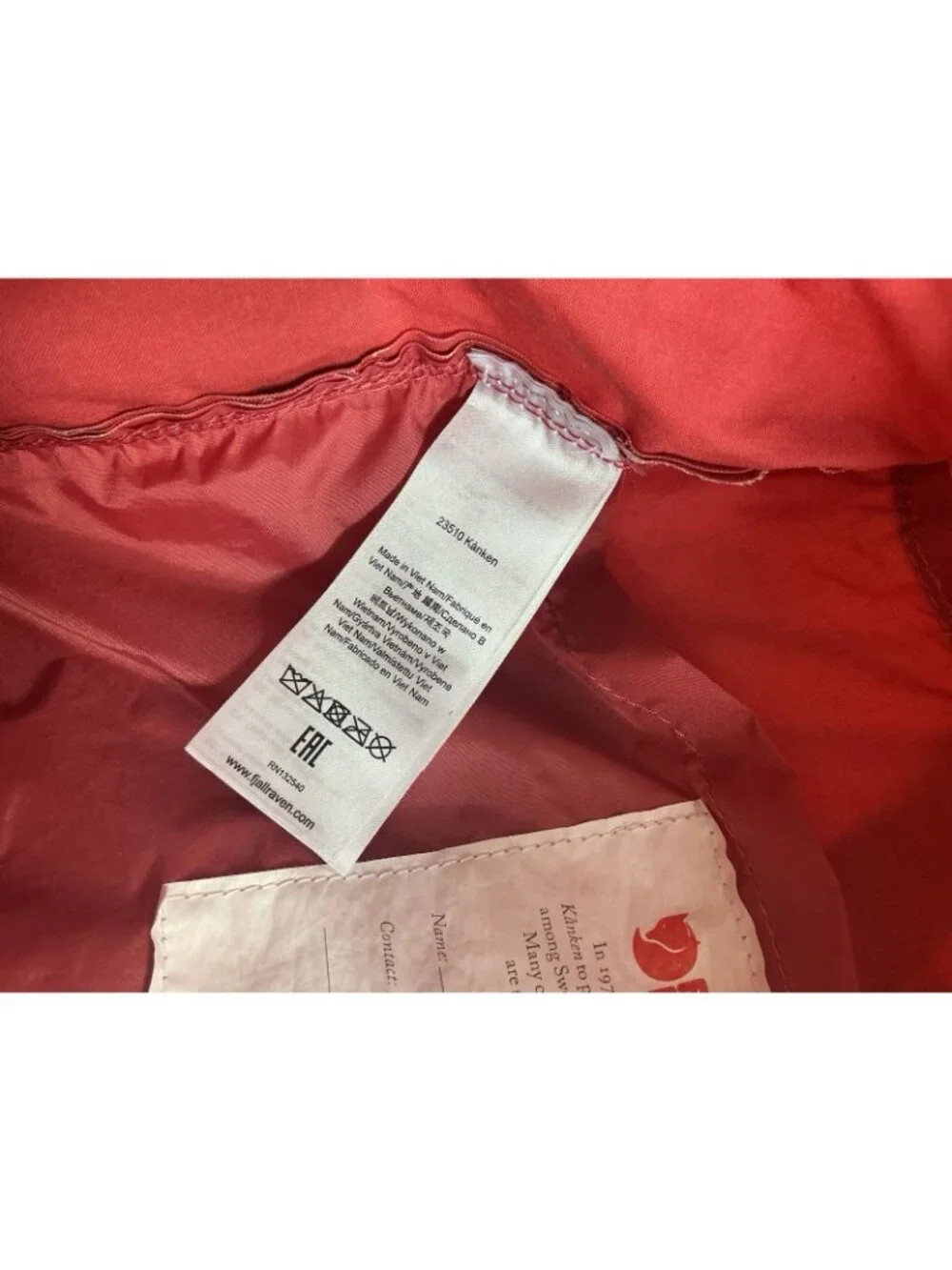 Fjallraven Kanken Classic Backpack Daypack Salmon Color